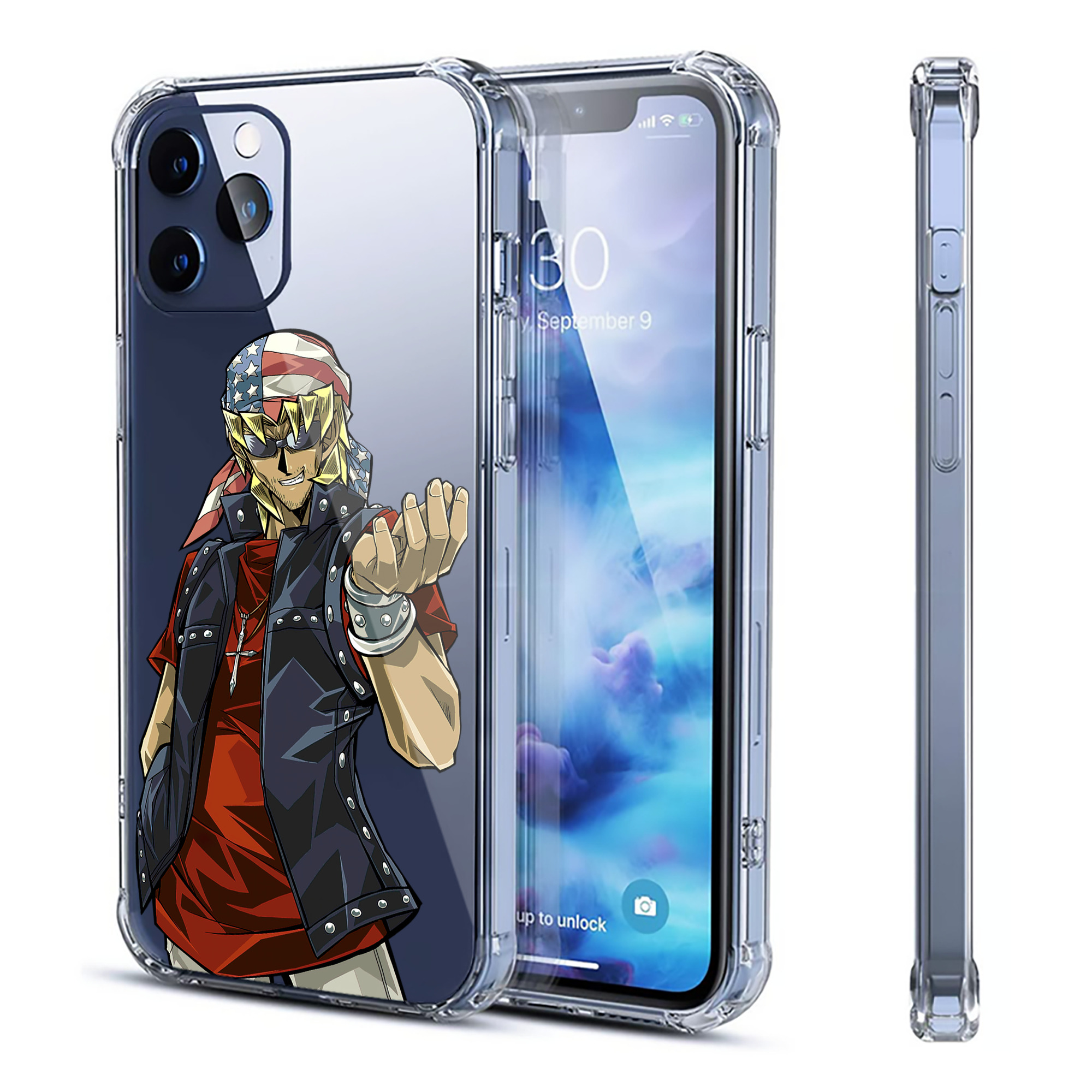 （画像用） 遊☆戯☆王 Yu-Gi-Oh! 【iPhone 12シリーズ対応】透明スマホケース（クリアソフトケース）